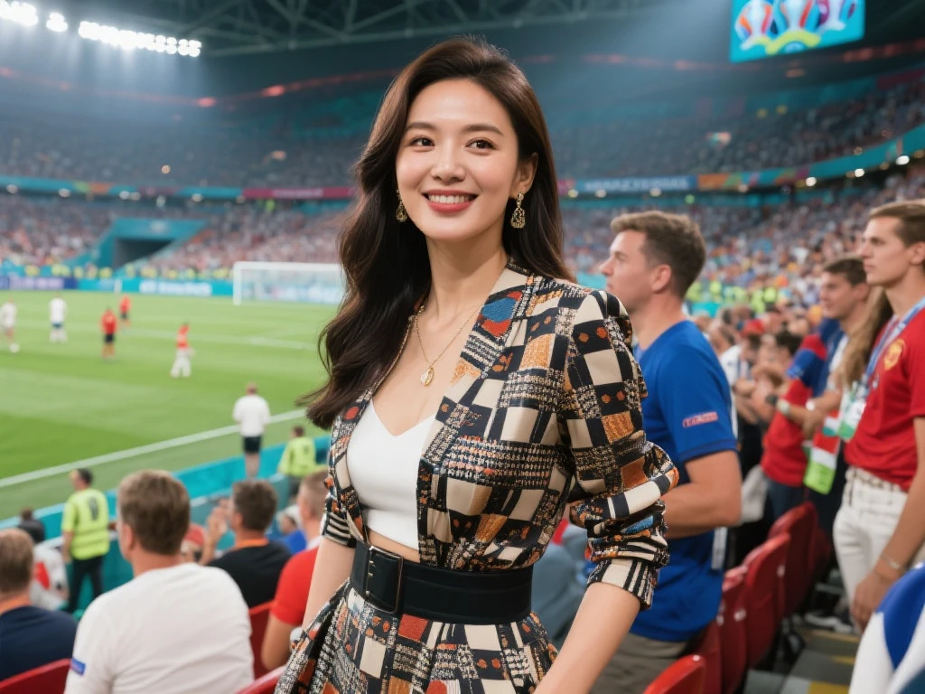 李丽莎闪耀欧洲杯：高清瞬间捕捉赛场风采